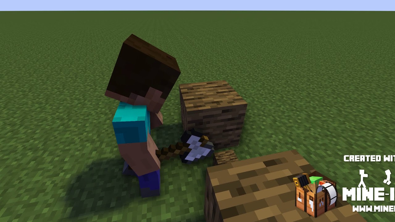 my first minecraft animation - YouTube