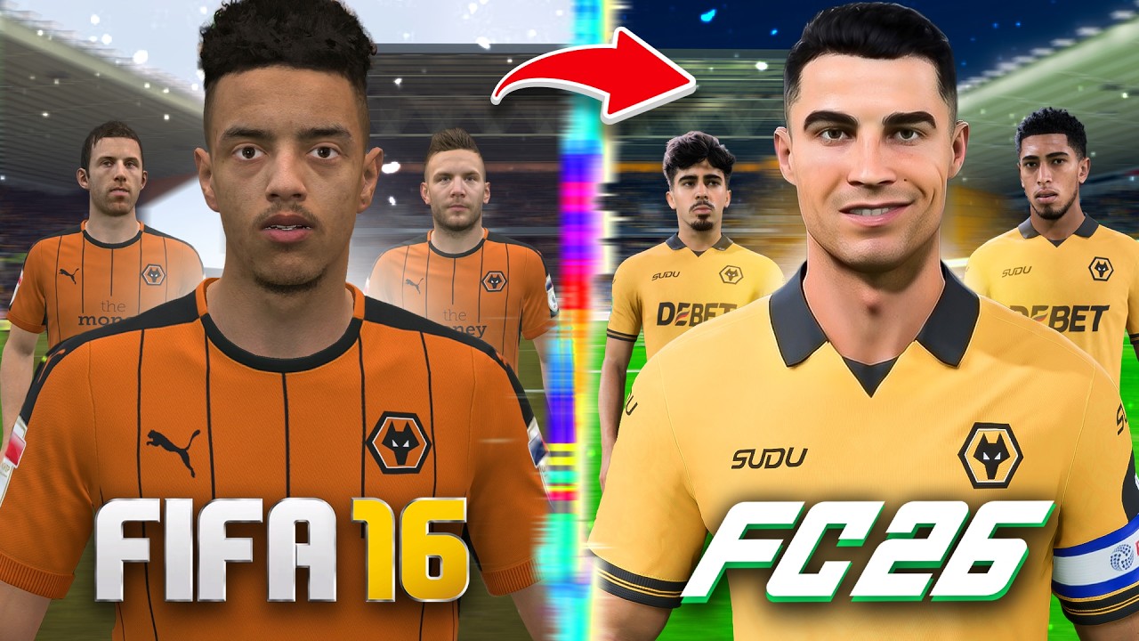 I Rebuild Wolves From FIFA 16 to FC 26!