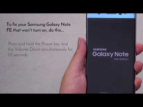 Quick fix for Samsung Galaxy Note FE that won&rsquo;t turn on, black screen, blue light issues