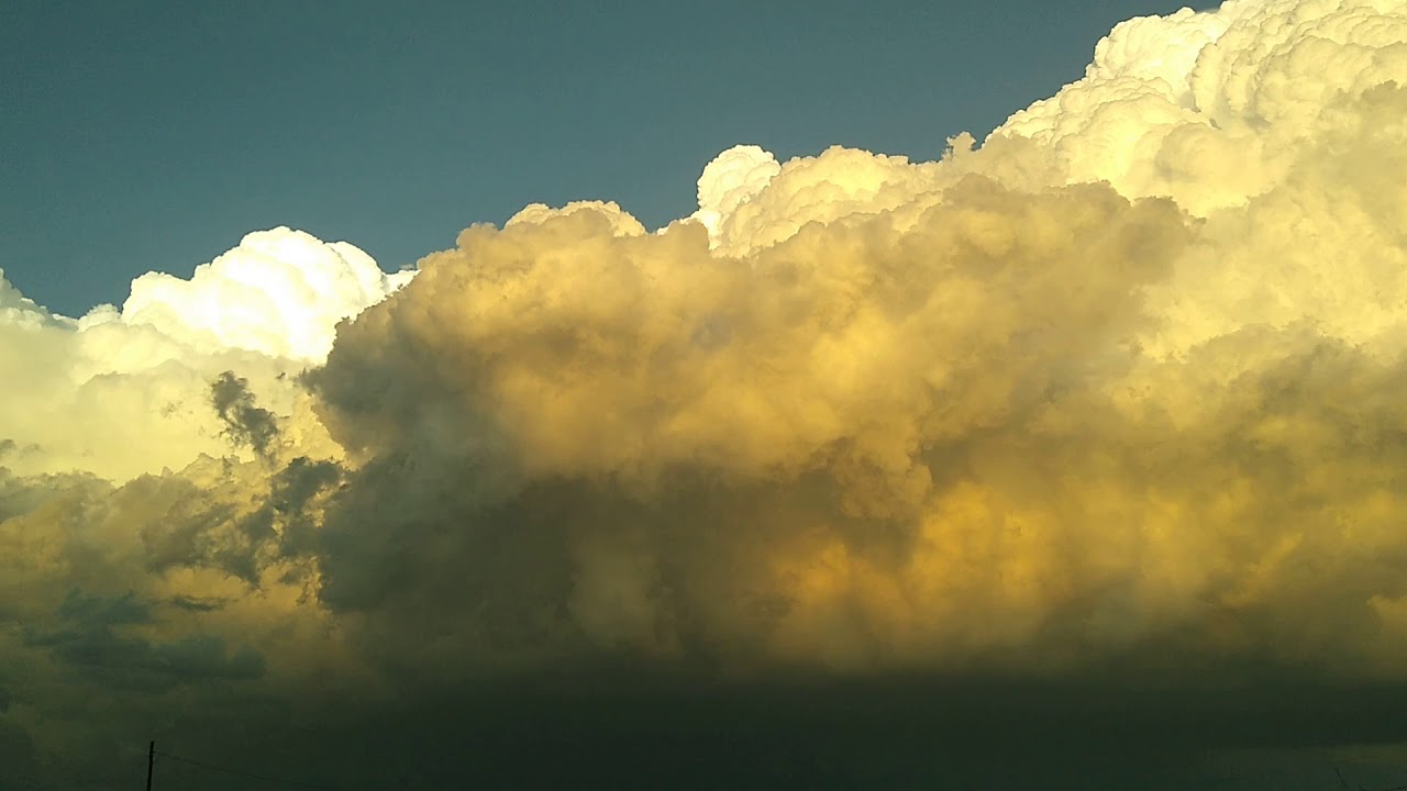 Texas Supercell at Sunset - YouTube