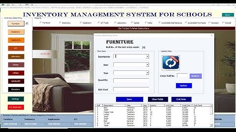 INVENTORY MANAGEMENT SYSTEM IN EXCEL/VBA FOR ANY LEARNING INSTITUTIONS