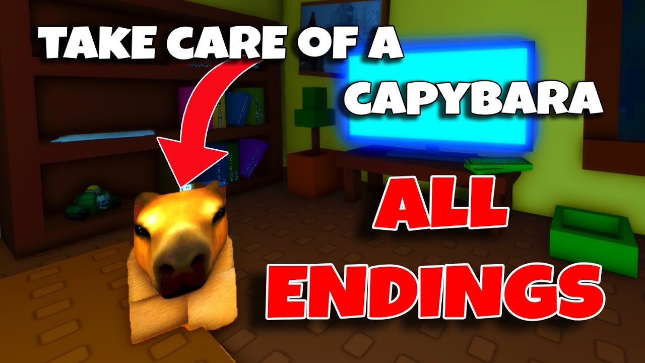 Take Care Of A Capybara ALL ENDINGS [ROBLOX] YouTube