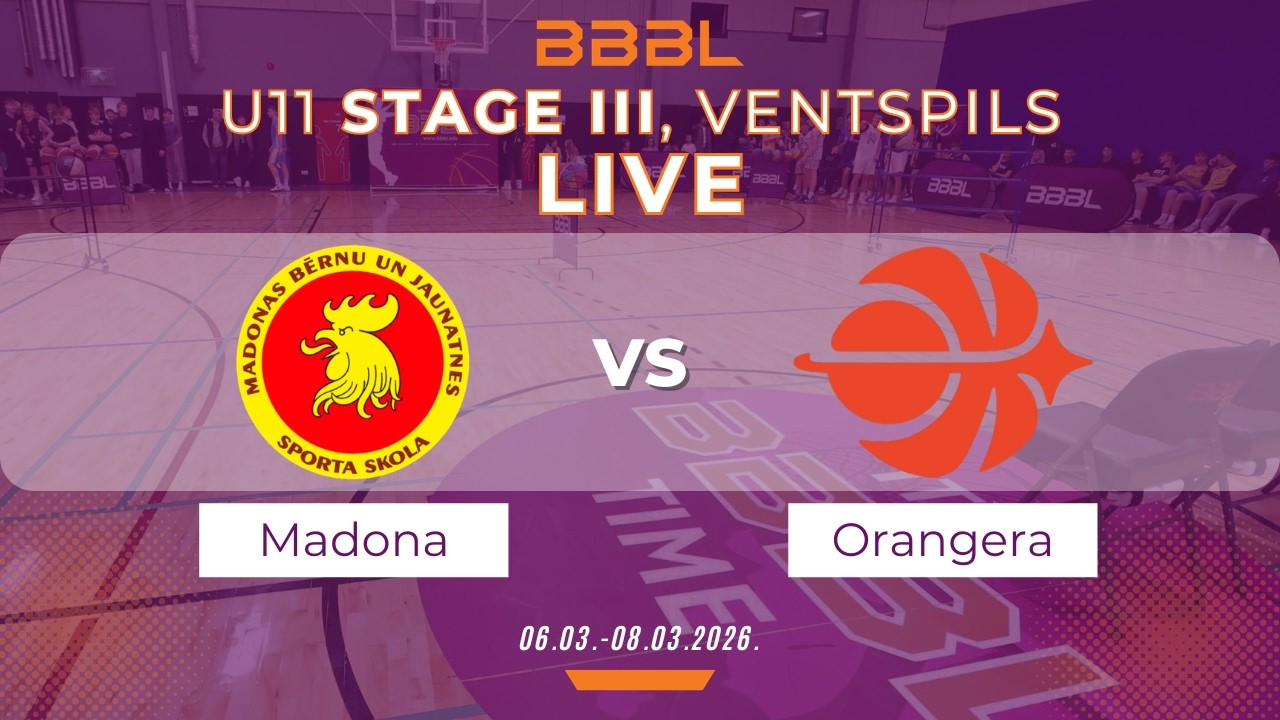 Madonas BJSS 2015 vs Orangera Basketball 2015 | BBBL U11 | Stage III