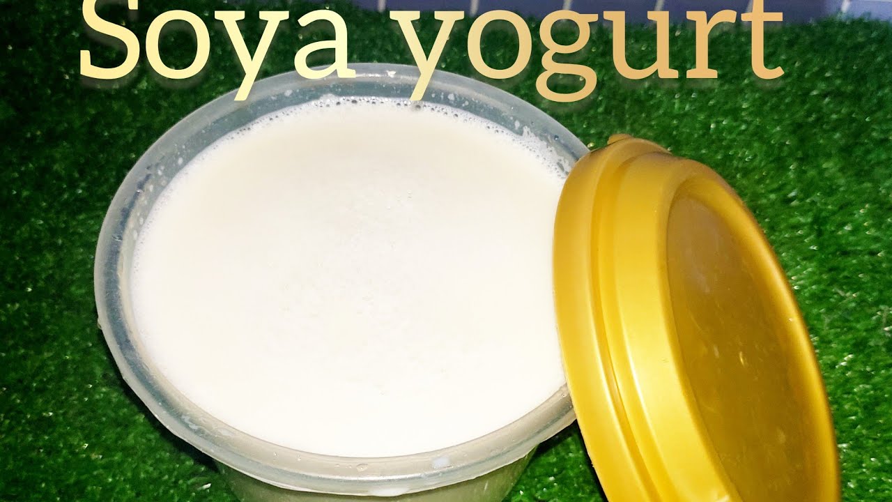 Soya yogurt (yogurt na waken soya). #soyabean #yogurt
