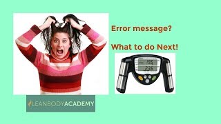 Details Does Your Scale or Device Give an Error Message Guide