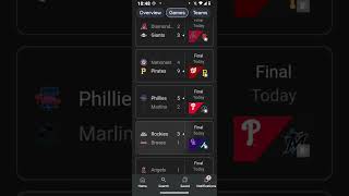 MLB Baseball Scores #majorleaguebaseball