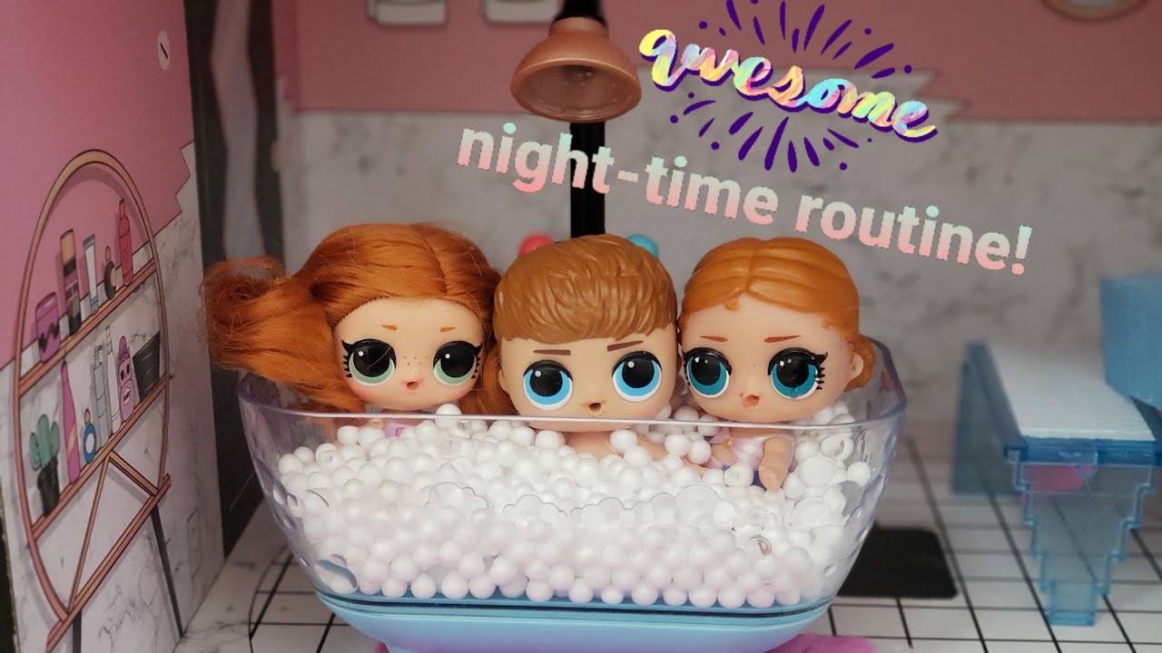 LOL nighttime routine! Triplets bedtime in the LOL mansion! YouTube