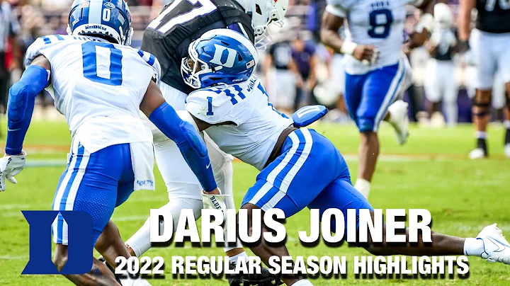 Darius Joiner 2022 Regular Season Highlights | Duk...