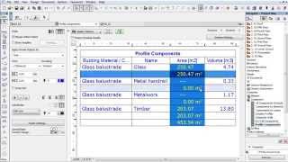 ARCHICAD Scheduling - Listing Skin Areas of Complex Profiles