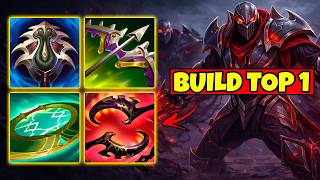TESTEI A BUILD DO TOP 1 ZED DO MUNDO E FICOU MUITO QUEBRADO