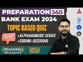 Bank exam 2024  alphanumeric series  codingdecoding quiz  reasoning by saurav singh