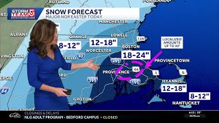 Video: Thundersnow, intensity of storm picking up
