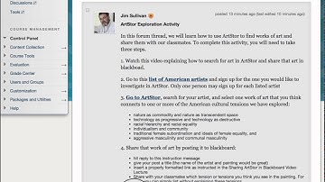 Sharing ArtStor in Blackboard