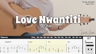 PDF Sample Love Nwantiti - CKay guitar tab & chords by Kenneth Acoustic.