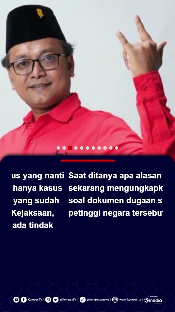 Politikus PDI-P: Dokumen yang Dimiliki Hasto Berisi Kasus Baru dan Lama #pdiperjuangan #hasto