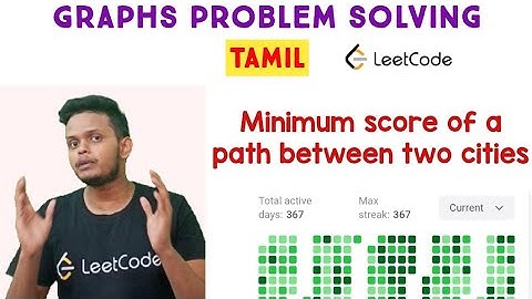 Minimum Score of a Path Between Two Cities | Leetcode | Programming in Tamil | Coding | C++ | DSA