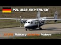 [4K] PZL Mielec M28 Skytruck, D-CPDA + D-CPDC, Falcon Leap 2020,  Eindhoven AB (EHEH)