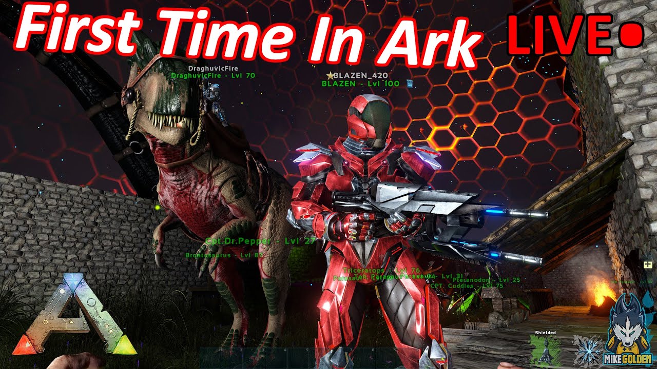 First Time In Ark Survival Livestream - YouTube