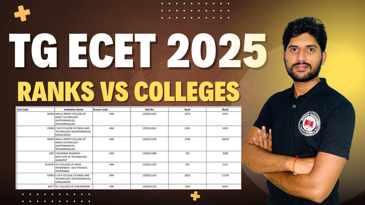 "TG ECET 2025 Which College Can You Get With Your Rank?"