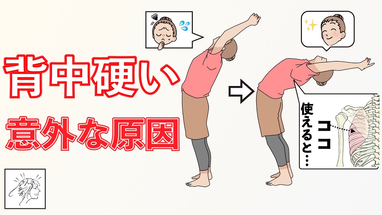 【背中が硬い】反ると首や腰がつらい｜原因は『脇』かも？座ってできる２つの方法で後屈しやすく整える