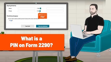 What is a PIN in form 2290 filing?