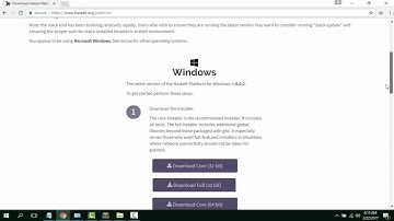 How to install Haskell Compiler on Windows 10.