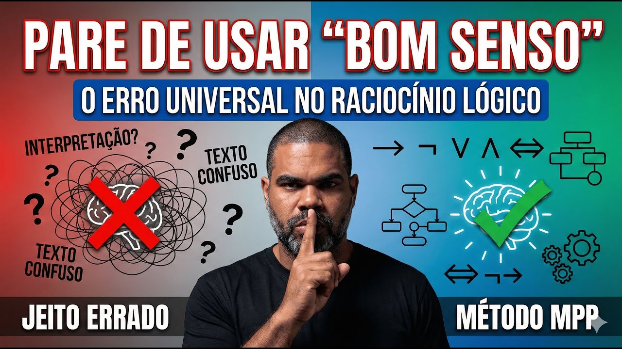 Por que você trava em raciocínio lógico? A aula que vai mudar sua forma de pensar e estudar