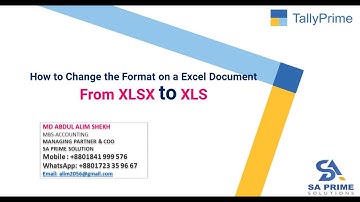 How to Change the Format on a Excel Document from XLSX to XLS