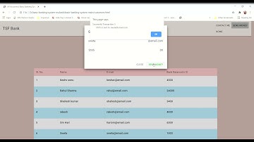 Basic Banking System  Project  |Webdevelopement| #TSF