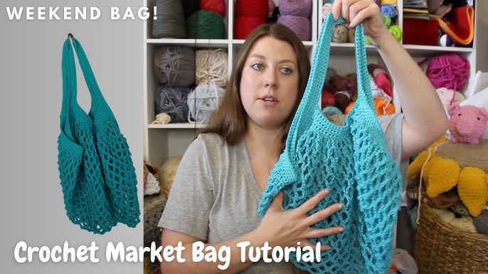 Crochet Market Bag! Reusable, Washable, Fun! 