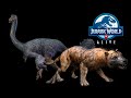 Струтиомим и Мегистотерий Jurassic World Alive Struthiomimus &amp; Megistotherium