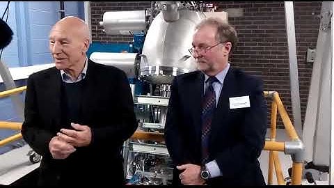 Sir Patrick Stewart at Huddersfield University. 16th March 2018