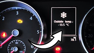 VW 2.0TDI cold start -13.5°C (Golf MK7 EA288 diesel winter)