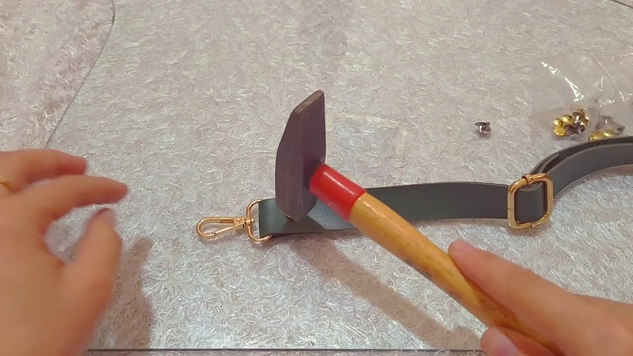 طريقه قص يد كروس جلد / كروش للشنطه بالجلد