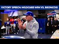 Sean McDermott Celebrates Bills' Win Over Broncos ๐