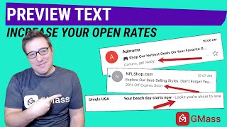 What Is Preview Text? (And How to Set It Up to Boost Email Open Rates) by GMass 3,847 views 1 year ago 5 minutes, 1 second