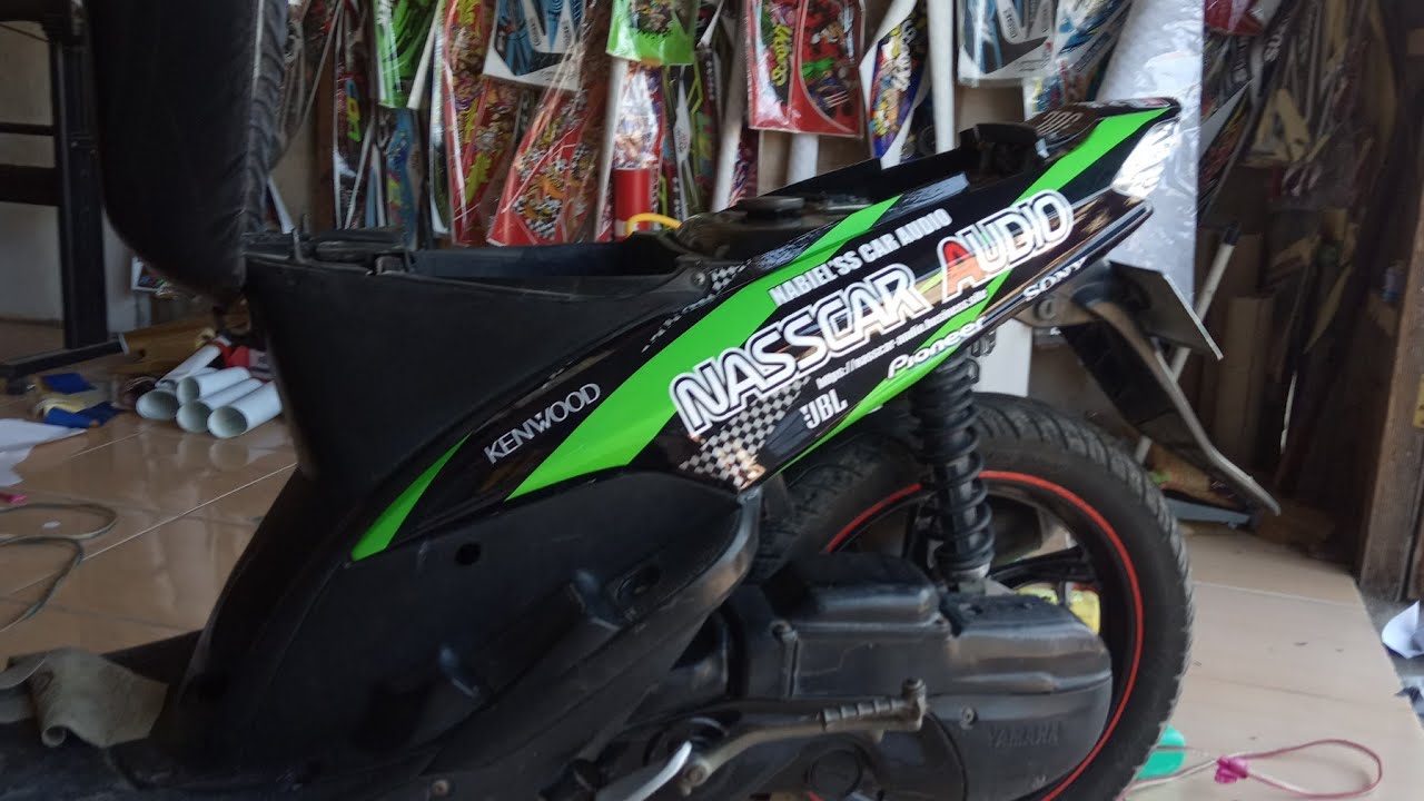 Pasang Stiker Decal Yamaha Mio Sportynasscar Audio Mantaap