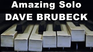 Incredible Dave Brubeck Jazz Piano Solo - &quot;Thank You&quot;