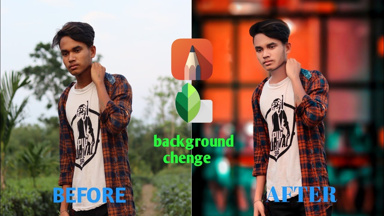 How to change background snapseed and atodesk YouTube