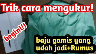 cara mengukur baju gamis perempuan udah jadi