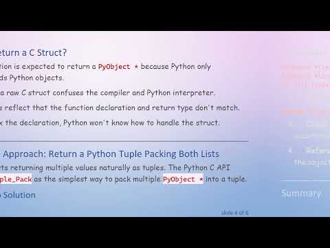 How to Return Multiple PyObject Lists from a C Function Using the Python C API