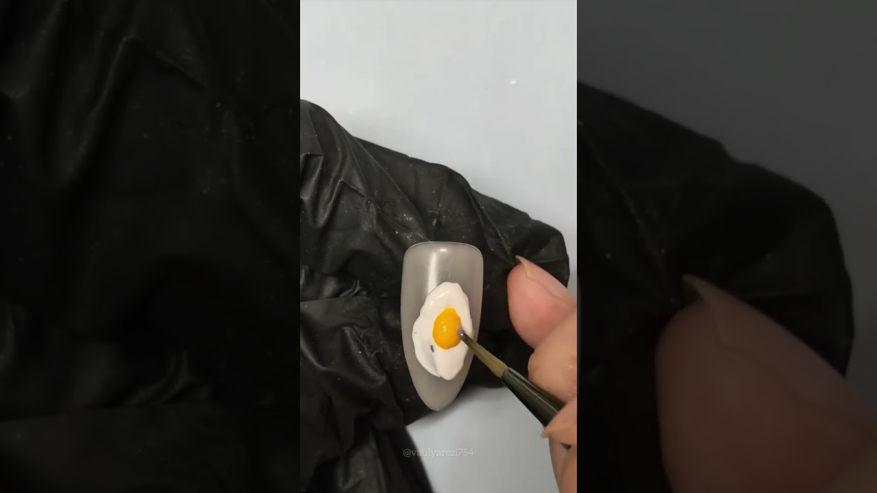 Nail Art !! 🍳💅 Yummy Fried Egg Nails!  