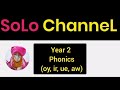 [CEFR Year 2] Phonics : (-oy, -ir, -ue, -aw) | Exercise and Answers | Complete Worksheet