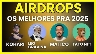 AIRDROPS DO MOMENTO! LIVE ESPECIAL COM CRIADORES @maticoYTB +  @TATONFT + @CryptoGravina