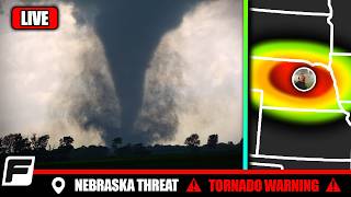 🔴 LIVE Storm Chaser - SUPERCELL TORNADO THREAT - Nebraska