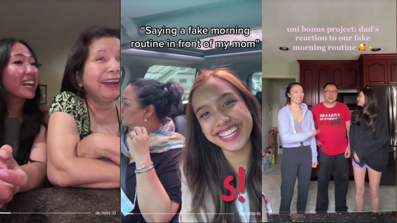 Teens telling parents fake daily morning routines | Tiktok Viral Compilation