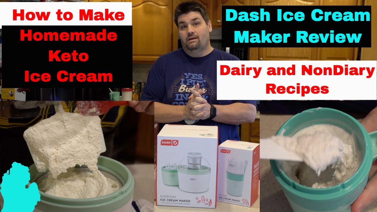 Keto Soft Serve Ice Cream Recipe - using Dash mini ice cream maker!