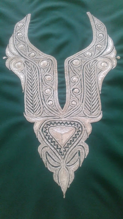Tilla Pheran Design || New Tilla Design || Neck Tilla Design #kashmiri #tillawork #traditional