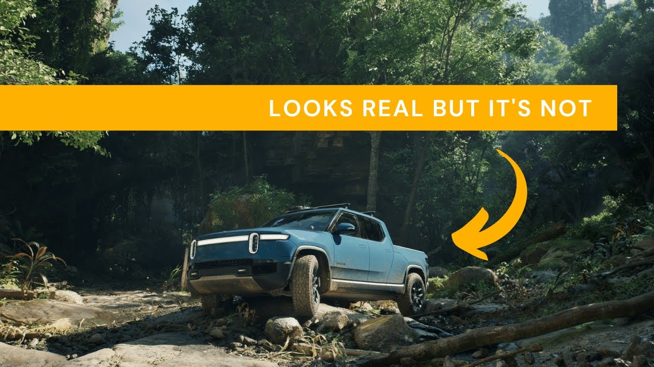 Rivian R1T brought to virtual life with 'Unreal Engine 5' - YouTube