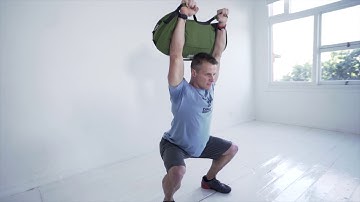 Entire body strength when training with Sandbags